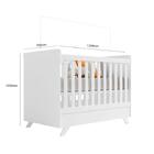 Jogo De Quarto Maya Branco Acetinado Cômoda E Berço