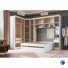 Jogo De Quarto Modulado De Canto Com Cama 09 Portas 04 Gaveta