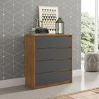 Jogo De Quarto Roupeiro Com Espelho E Comoda Valencia Amendol