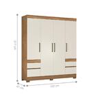 Jogo De Quarto Roupeiro E Comoda Orfeu Amendola Off-white