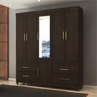 Jogo De Quarto Roupeiro E Comoda Pamplona Ebano