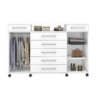 Jogo De Quarto Roupeiro E Comoda Telde Branco