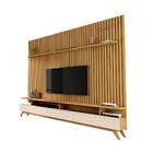 Jogo De Rack E Painel Amapá Cumaru Off White