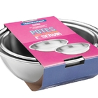 Jogo De Recipientes Cucina Em Aco Inox 2 Pecas Tramontina