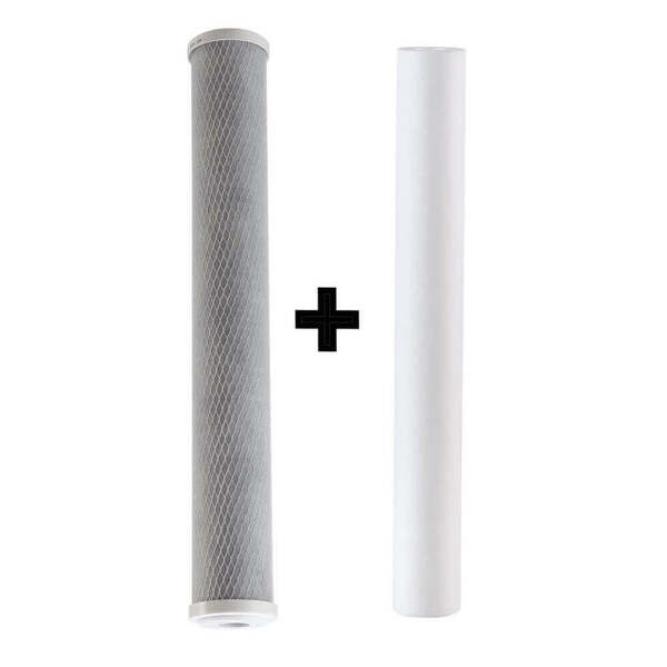 Jogo De Refil P/ Filtro 20 Carbon Block + Pp Polipropileno
