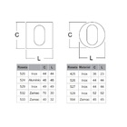 Jogo De Roseta 527 Haga - Interna - Inox Escovado - 7272