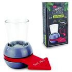 Jogo De Shot Seta Vira Vira Com Copo De Vidro Base Giratoria