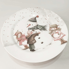 Jogo De Sobremesa Pratos E Boleira Com Pé Em Cerâmica Celebra