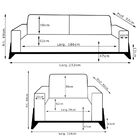 Jogo De Sofá 1 E 3 Lugares Sala De Estar Base Madeira Verônic
