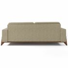 Jogo De Sofá 1 E 3 Lugares Sala De Estar Base Madeira Verônic