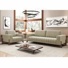 Jogo De Sofá 1 E 3 Lugares Sala De Estar Base Madeira Verônic