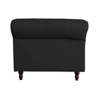 Jogo De Sofá 2 E 3 Lugares Sala De Estar Maggiore Couro Preto