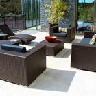 Jogo De Sofa Em Fibra - Kit Completo Para Área Externa