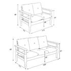 Jogo De Sofá Madeira Maciça 2 E 3 Lugares Liz Multimóveis Cr7