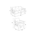 Jogo De Sofá Madeira Maciça Liz 3 Lugares E 2 Poltronas Multi