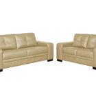 Jogo De Sofá Milano 02 E 03 Lugares Couro Arte Sala Preto