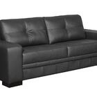 Jogo De Sofá Milano 02 E 03 Lugares Couro Arte Sala Preto