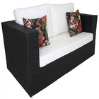 Jogo De Sofá, Poltronas E Mesa Em Alumínio Paris Em Fibra Sin