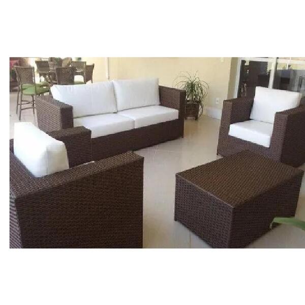 Jogo De Sofa Quadrado Em Fibra Sintetica Direto De Fabrica