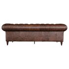 Jogo De Sofá Sala De Estar Chesterfield Duo Couro Tabaco G40