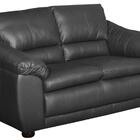 Jogo De Sofá Veneza 02 E 03 Lugares Couro Arte Sala Preto