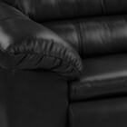 Jogo De Sofá Veneza 02 E 03 Lugares Couro Arte Sala Preto