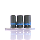 Jogo De Soquete Impacto Longo Encaixe 1/2" De 17 A 21mm King