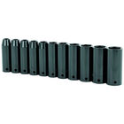 Jogo De Soquete Longo De Impacto 10 A 24 Mm Stanley 11 Peças