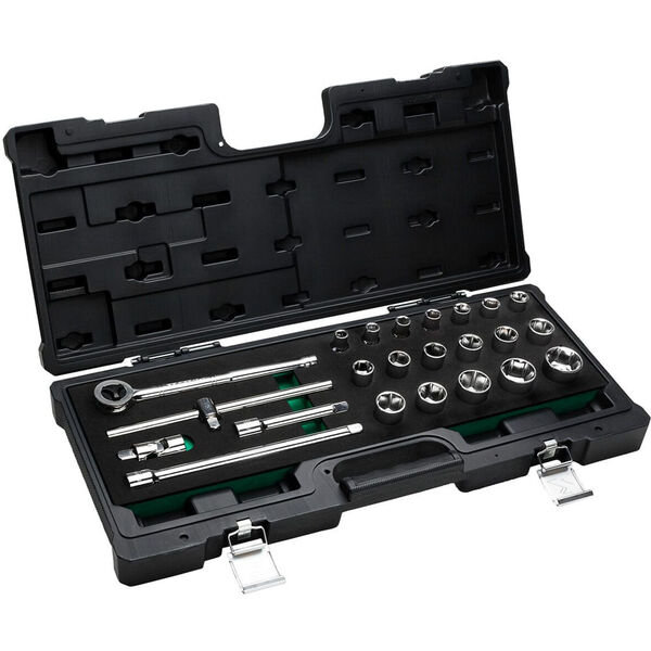 Jogo De Soquete Sextavado 1/2" - 10 A 32 Mm Belzer 23 Peças 2