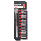 Jogo De Soquete Sextavado 1/2" 8 A 22mm Gedore Robust 11 Peça