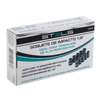 Jogo de Soquetes de Impacto Sextavados 10 peças 1/2" Stels