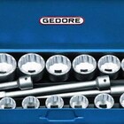 Jogo De Soquetes Estriado 1" - 1.7/16" A 3.1/8" Gedore D21epu