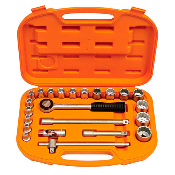 Jogo De Soquetes Estriado 1/2" - 8 A 32mm Tramontina 44833222