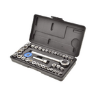 Jogo De Soquetes Sextavados 40 Peças 1/4 E 3/8