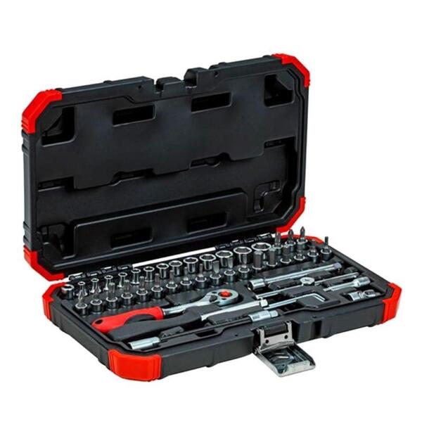 Jogo De Soquetes Sextavados Com Encaixe 1/4" 46 Peças R490030