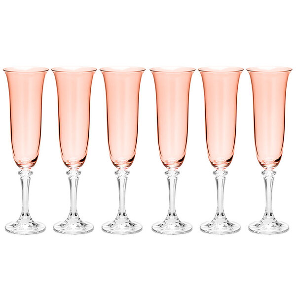 Jogo De Taça Para Champagne 6 Peças 175 Ml Kleopatra-bohemia
