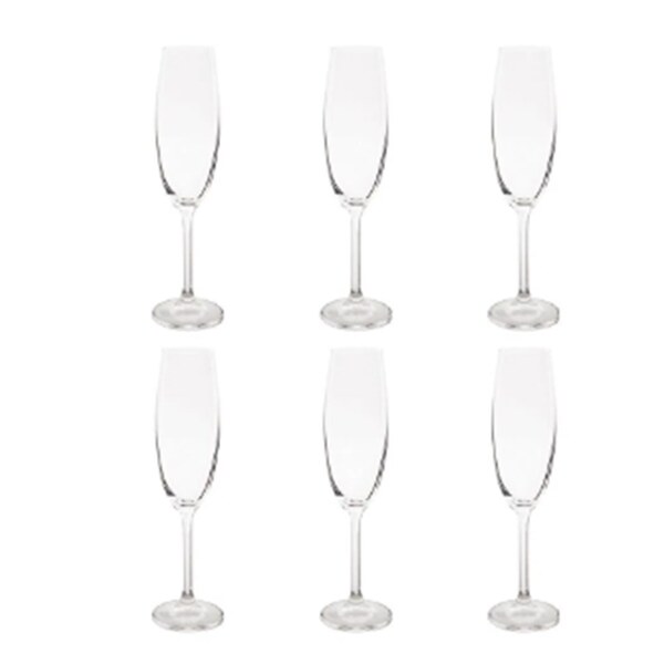 Jogo De Taça Para Champanhe Gastro Titânio 220 Ml 6 Peças