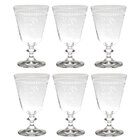 Jogo De Taça Para Vinho Tinto 6 Peças 350 Ml Bella Flower-boh