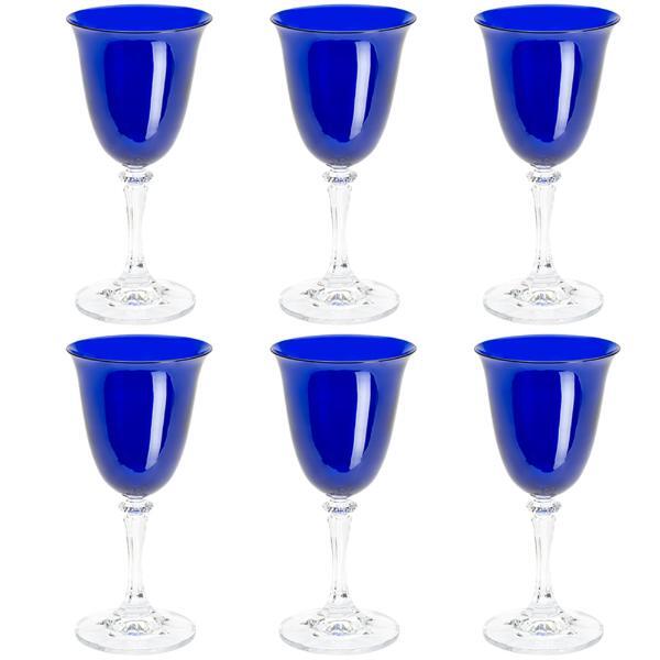 Jogo De Taças Água Em Cristal Bohemia Kleopatra 6 Peças 360ml