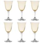 Jogo De Taças Água Em Cristal Bohemia Kleopatra 6 Peças 360ml