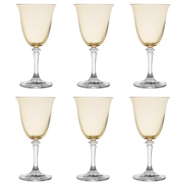 Jogo De Taças Água Em Cristal Bohemia Kleopatra 6 Peças 360ml