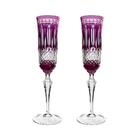 Jogo De Taças Champagne Em Cristal Strauss Overlay 237.207.06