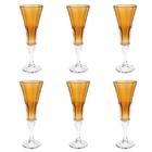 Jogo De Taças Champanhe Em Cristal Bohemia Wellington 6 Peças