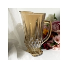 Jogo De Taças Com Jarra Em Vidro Lyor Roberta 7 Peças Âmbar