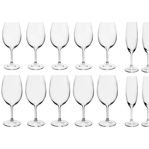 Jogo De Taças Cristal 18 Peças - Bohemia Anna