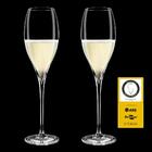 Jogo De Taças De Espumante Em Cristal Strauss Oficial 190ml 2