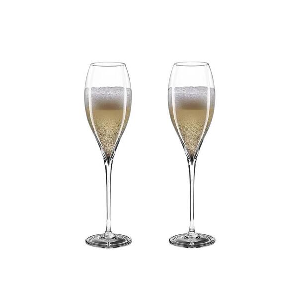 Jogo De Taças De Espumante Em Cristal Strauss Oficial 190ml 2