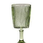 Jogo De Taças De Vidro 320ml Leaves - Bon Gourmet - Verde
