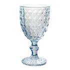 Jogo De Taças De Vidro Azul Espelhado Galaxy 360ml 6 Peças -