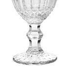Jogo De Taças De Vidro Barroco Transparente 350ml 6 Peças - C